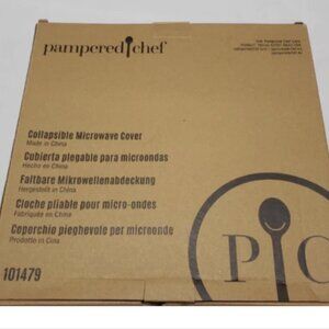 Pampered Chef Collapsible Microwave Cover NIP Cooking Kitchen Reheating Food